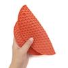 Almohadilla redonda de silicona de panal de abeja para aislamiento térmico lavable para cocina, antideslizante, antiquemaduras, mantel individual, tapete para tazón, tapete para olla resistente a altas temperaturas