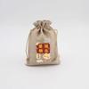 Bolsa de la Suerte Bolsa de lino color natural con cordón bolsa con cordón bolsa para dulces bocadillos regalo bolsa para joyas lápiz labial regalo en stock