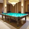 Mesa de Billar Estilo Ruso para Uso Doméstico y Comercial, Pizarra Estándar Marco de Acero, Mesa de Billar Bola Ocho Negra Estilo Chino, Venta Directa del Fabricante