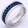 Anillo Giratorio de Cadena de Acero de Titanio para Hombre, Joyería Giratoria Personalizable, Anillo de Abrebotellas y Cerveza Popular entre Celebridades de Internet