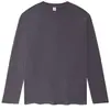 Camiseta Básica de Algodão Puro com Mangas Longas e Gramatura Pesada 230g para Mulheres e Homens, Camiseta de Estilo Igual Douyin Estilo Quente Peça Única Dropshipping Atacado Entrega Rápida