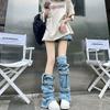 Nicho Design Jeans Perna Capa em Internet Popular Spice Girls Subcultura Japonesa Doce Legal Personalidade Alça Empilhado Meias Capa