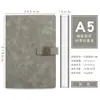 Cuaderno 2024 Nuevo Alto Valor de Color a5 Engrosado Negocio Trabajo Oficina Cuero Exquisito Avanzado Reunión