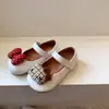 Sapatos Fofos de Gato Versão AB para Primavera e Outono Infantil, Sapatos de Princesa para Meninas Pequenas, Sapatos Mary Jane Baixos para Bebês