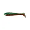 Isca artificial 9cm com rosca e cauda em T, soft bait com anzol de cabeça de chumbo para montagem Texas invertida, adequada para robalo de água doce, peixe mandarim e outras espécies de peixes.