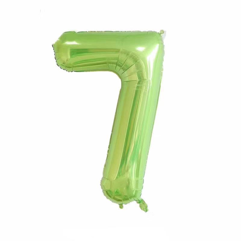 40寸果绿大数字7 40inch green 7