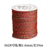 Colgante de cuerda de diamante de Xizang hilo de cinco colores cuerda trenzada colorida collar de tiras accesorios para el cabello al por mayor material de pulsera tejida a mano regalo