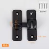Pestillo de Puerta de Aleación de Aluminio, Clip de Pestillo de Bloqueo de Puerta de Ángulo Recto de 180 Grados 90 Grados para Baño, Pestillo Engrosado Sin Taladro, Pestillo de Puerta Antirrobo