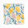 Lenço de Seda com Impressão Digital Dupla Face Personalizado Novo Padrão de Frutas Lenço de Seda Feminino Logotipo Personalizado Imagem Texto