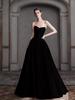 Vestido de Noiva Leve com Alças Finas Estilo Francês 2026 Novo High-End Light Luxury Vestido para Sair com Temperamento de Noiva Vestido de Cetim para Banquete para Mulheres