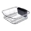 Escurridor de Platos de Acero Inoxidable para Cocina del Hogar, Dedicado para Escurrir y Guardar Platos, Estante de Almacenamiento, Cesta de Almacenamiento