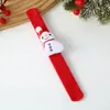 Muñeco de Peluche de Dibujos Animados Anillo a Presión Pulsera de Pareja Regalo para Niños Niñas Navidad Reno Muñeco de Nieve Accesorios Decorativos