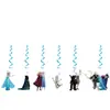 Decorações de Festa de Aniversário Temáticas de Frozen para Rostos Grandes: Pratos de Papel de Desenho Animado, Copos de Papel, Guardanapos de Papel, Toalha de Mesa, Velas de Bolo e Faixas