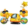24 PIEZAS Venta Caliente Transfronteriza Película de Aluminio Traje de Globos de Cumpleaños Juguete de Dibujos Animados para Niños Globo Decoraciones para Fiesta de Cumpleaños