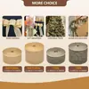 Clásico de Venta Caliente Europeo y Americano Color Puro Imitación Lino Rollo Cinta para Árbol de Navidad de Halloween Cinta Decorativa Correas DIY para Jardinería