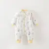 Saco de Dormir Acolchoado Espesso 120g para Bebê com Seda de Amora Outono/Inverno Classe A Manga Longa com Pé Anti-Chute