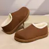 Venta directa de fábrica: Colección de invierno 2026, todo incluido, forradas de felpa, cálidas y cómodas botas de nieve tipo Birkenstock sin cordones para mujer