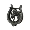 Manija de Puerta Creativa de Cabeza de Caballo de Hierro Fundido Retro Decoración de Pared Animal Manija de Puerta de Gabinete Minimalista Moderna