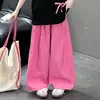 Traje de Verano para Niñas Elegante de Moda 2025 Nuevo Estilo Coreano para Niños Lazo Manga Corta Verano Infantil Pantalones Yamamoto