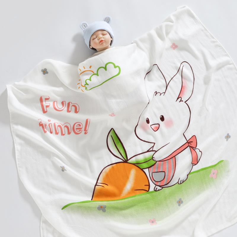 竹纤维盖毯 -开心兔-cib