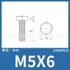Tornillos hexagonales exteriores de nylon, Pernos de plástico, Tornillos de cabeza plana de nylon, Tornillos aislantes hexagonales exteriores, Blancos