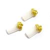 Accesorios diy estilo antiguo alta retención de color oro antiguo incrustado jade Hetian sintético marca segura colgante de collar fábrica directa
