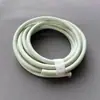 Bolsa Redonda de Couro PU com Corda e Rattan, Bolsa Tecida de Palha, Bolsa Artesanal de Seda Xiangyun com Alça de Ombro, Acessórios de Pingente Chaveiro
