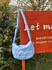 Mulheres Coreano Amor Nuvem Bolsa Ombro Crossbody Bordado Fio Bolinho de Massa Bolsa Nylon Casual Moda Fofa Bolsa Feminina Moda