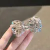 2026 Nuevo Clip para el Cabello de Perla y Pedrería Súper Brillante con Lazo Clip de Pato Moda Nicho Personalidad Versátil Pasador Clip Lateral