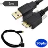 Caixa de disco rígido para câmera industrial USB 3.0 5Gpbs MICRO B com cabo de dados de parafuso