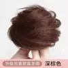 Moño con Peluca de Cabello Humano Real, Herramienta para Peinar el Cabello, Banda Elástica, Anillo para Moño de Cabello Liso, Moño Naturalmente Voluminoso, Peluca Transfronteriza