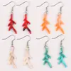 Pendientes de Diseño Simple Transfronterizos Pendientes de Acrílico Color Caramelo Coral Pendientes de Tendencia Personalizados Pendientes para Mujer