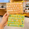 Nuevo llavero de dibujos animados de 26 teclas para aliviar el estrés, lindo juguete con botón de panda, colgante para mochila de estudiante, pequeño regalo al por mayor