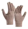 Luvas de Tricô RPET à Prova de Frio Luvas de Lã Luvas de Ciclismo Luvas de Tricô RPET Fábrica Personalizada