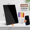 Painel de exibição em acrílico para barracas, placa de mesa para loja, quadro de desenho infantil, etiqueta de preço DIY, painel de exibição publicitário manuscrito