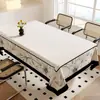 Toalha de Mesa Impermeável, à Prova de Óleo, Lavável, Resistente ao Calor, Retangular, Luxo Leve, Toque de Alta Qualidade, Novo Modelo 2026, Pano para Mesa de Centro