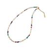 Collar de Cuentas de Colores Arcoíris Color Caramelo Collar de Perlas de Agua Dulce Pulsera Accesorios de Chica Dopamina