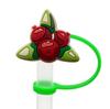 Nova Série de Ação de Graças Desenho Animado Fofo Tampa de Silicone para Canudo Plug de Poeira 8-10mm Cobertura de Canudo de Halloween