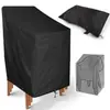 Funda de silla apilable para exteriores transfronteriza, a prueba de lluvia, a prueba de polvo, protector solar para silla, funda protectora para mesa y silla de interior y exterior