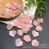 Pétalos de jade, pétalos de flor de peonía de ópalo rosa natural, horquilla de estilo antiguo para bricolaje, accesorio de flor de horquilla de jade