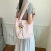 Bolsa Tote de Bolinhas Transfronteiriça para Mulheres 2026 Nova de Verão Grande Capacidade Casual de Ombro Bolsa para Estudantes para Ir ao Trabalho Bolsa de Aula