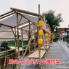Construção de atividade de mercado exposição estrutura de bambu barraca de bambu galpão de bambu guarita de bambu estande produção instalação vara de bambu haste