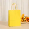 Empaque de Regalo Amazon Asa Monocromática Mismo Color Empaque de Cola Bolsa de Papel Kraft Diaria Empaque de Regalo Bolsa de Regalo