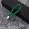 Llavero de cuerda de cuero creativo nuevo, cuerda tejida, colgante para coche, cuerda de color para llaves, actividades, regalo pequeño, joyería al por mayor