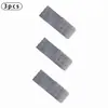 Conjunto de 3 piezas [Combinación transfronteriza] Hebilla de extensión elástica de acero inoxidable de tres filas y dos hebillas, hebilla de extensión elástica, hebilla trasera