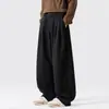 Calça plissada de perna larga listrada retrô da NASA, nova coleção outono/inverno, corte solto, emagrecimento e estilo casual para homens e mulheres.