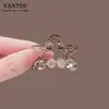 Presilha de Cabelo Estrela Colorida com Strass Estilo Coreano para Mulheres, Pequena Pinça para Meio Preso na Parte de Trás da Cabeça, Acessório de Cabelo Pinça Tubarão