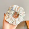Scrunchie Oversized Estilo Coreano para o Dia a Dia, Elástico Suave e Doce para Cabelo, Elástico para Rabo de Cavalo Baixo em Tecido Coreano