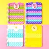 Cuaderno de descompresión A5 cuaderno de colores papelería de descompresión para estudiantes de primaria bloc de notas de silicona espiral de unicornio venta al por mayor