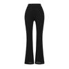 Traje Sexy Estilo Pura Luxúria Design Alça de Cintura Franzida Suspensório + Cardigã de Manga Longa + Calça Boot Cut de Cintura Alta
